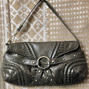 Botkiet for Target Black Snakeskin Handbag clutch